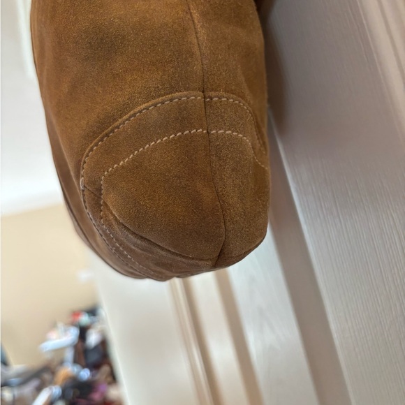 Coach VINTAGE Y2K SoHo D05Q-9482 Tan Suede Hobo Bag w Adjust Leather Strap VGUC - Picture 12 of 15